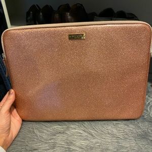 Kate Spade Pink Sparkle Laptop Case